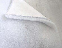 Teppich in Silber aus 100% Polyester - 150x80x2,5cm (LxBxH)