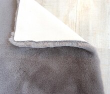 Teppich in Grau aus 100% Polyester - 150x80x2,5cm (LxBxH)