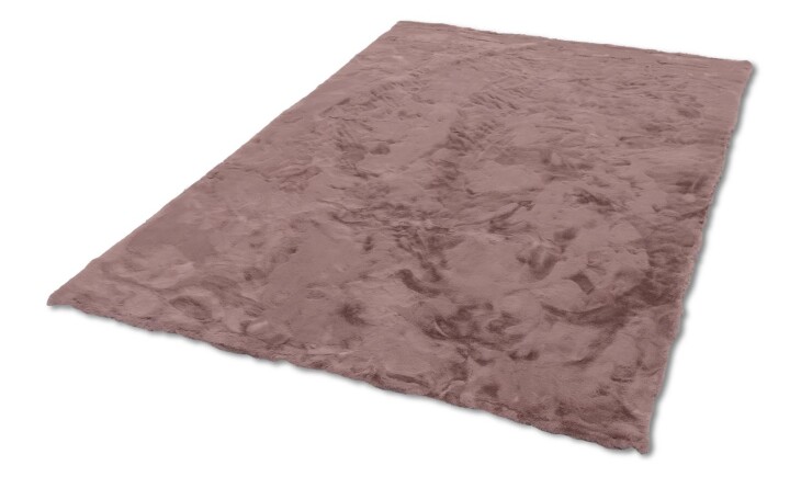 Teppich in Altrosa aus 100% Polyester - 150x80x2,5cm (LxBxH)