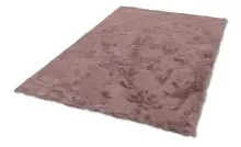 Teppich in Altrosa aus 100% Polyester - 150x80x2,5cm (LxBxH)