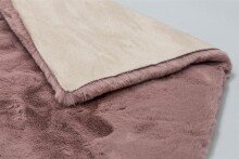 Teppich in Altrosa aus 100% Polyester - 150x80x2,5cm (LxBxH)