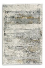 Teppich in creme/kupfer Allover aus 50% Viskose, 50% Acryl - 150x80x0,6 (LxBxH)