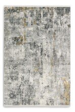 Teppich in Anthrazit/Creme Allover - 150x80x0,6 (LxBxH)