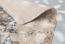 Teppich in Vintage blau aus 100% Polyester - 150x80x1cm (LxBxH)