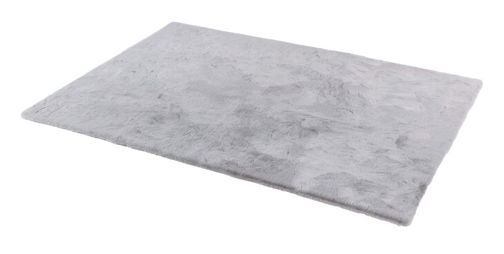 Teppich in Silber aus 100% Polyester - 180x120x2,5cm (LxBxH)