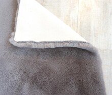 Teppich in Grau aus 100% Polyester - 180x120x2,5cm (LxBxH)