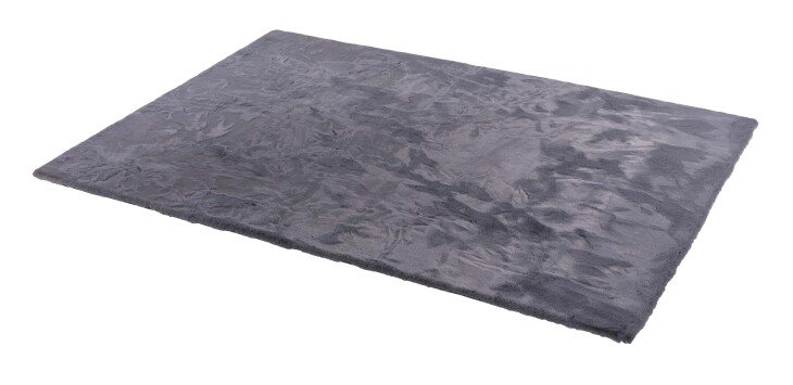 Teppich in Anthrazit aus 100% Polyester - 180x120x2,5cm (LxBxH)