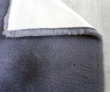 Teppich in Anthrazit aus 100% Polyester - 180x120x2,5cm (LxBxH)