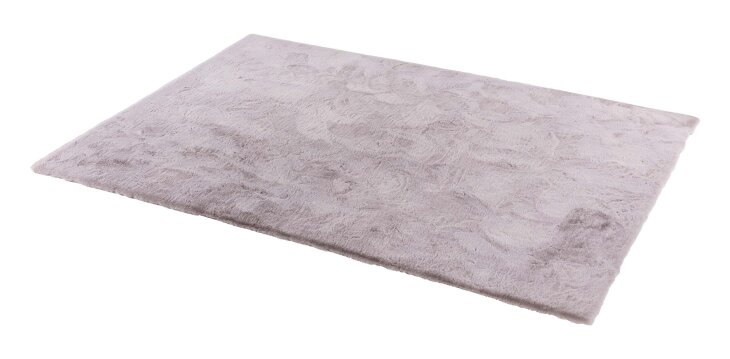Teppich in Taupe aus 100% Polyester - 180x120x2,5cm (LxBxH)