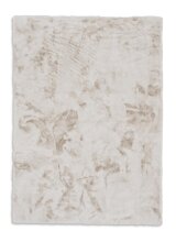 Teppich in Creme aus 100% Polyester - 180x120x2,5cm (LxBxH)