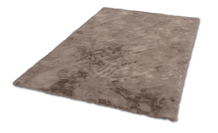 Teppich in Cappuccino aus 100% Polyester - 180x120x2,5cm (LxBxH)