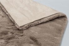 Teppich in Cappuccino aus 100% Polyester - 180x120x2,5cm (LxBxH)