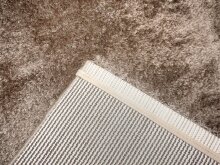 Teppich in beige aus 100% Polyester - 190x133x3cm (LxBxH)