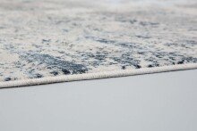 Teppich in blau/creme Vintage - 190x133x0,9 (LxBxH)