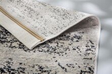 Teppich in schwarz/beige Vintage - 190x133x0,9 (LxBxH)