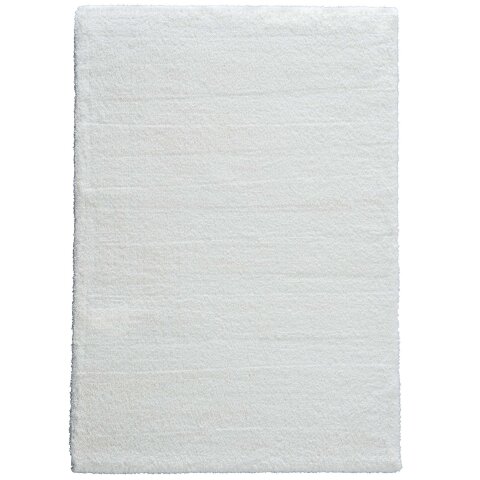 Teppich in Weiß aus 100% Polyester - 190x133x3cm (LxBxH)