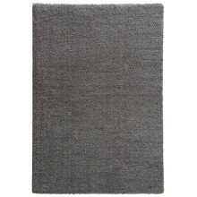 Teppich in Grau aus 100% Polyester - 190x133x3cm (LxBxH)