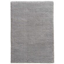 Teppich in Hellgrau aus 100% Polyester - 190x133x3cm (LxBxH)