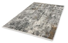 Teppich in Anthrazit/Creme Allover - 200x140x0,6 (LxBxH)