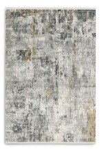 Teppich in Anthrazit/Creme Allover - 200x140x0,6 (LxBxH)