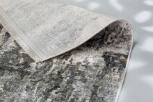 Teppich in Anthrazit/Creme Allover - 200x140x0,6 (LxBxH)