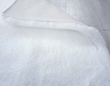 Teppich in Weiß aus 100% Polyester - 230x160x2,5cm (LxBxH)