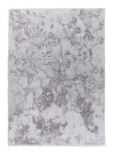 Teppich in Silber aus 100% Polyester - 230x160x2,5cm (LxBxH)