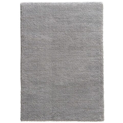 Teppich in Hellgrau aus 100% Polyester - 230x160x3cm (LxBxH)