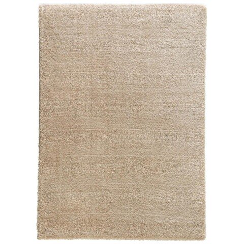 Teppich in Hellbraun aus 100% Polyester - 230x160x3cm (LxBxH)