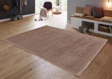 Teppich in Hellbraun aus 100% Polyester - 230x160x3cm...