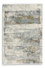 Teppich in creme/kupfer Allover aus 50% Viskose, 50% Acryl - 230x160x0,6 (LxBxH)