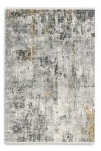 Teppich in Anthrazit/Creme Allover - 230x160x0,6 (LxBxH)