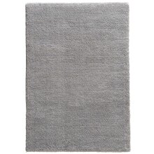Teppich in Hellgrau aus 100% Polyester - 290x200x3cm (LxBxH)