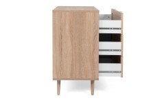 Kommode >Kuta< in Sonoma-Eiche - 80x80x40cm (BxHxT)