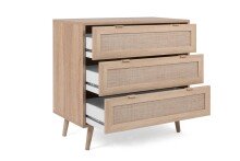 Kommode >Kuta< in Sonoma-Eiche - 80x80x40cm (BxHxT)