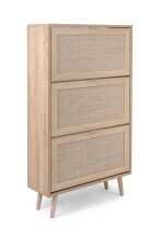 Schuhkipper >Kuta< in Sonoma-Eiche - 70x125x24cm (BxHxT)
