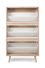 Schuhkipper >Kuta< in Sonoma-Eiche - 70x125x24cm (BxHxT)