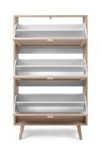 Schuhkipper >Kuta< in Sonoma-Eiche - 70x125x24cm (BxHxT)