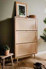Schuhkipper >Kuta< in Sonoma-Eiche - 70x125x24cm (BxHxT)