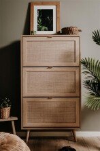 Schuhkipper >Kuta< in Sonoma-Eiche - 70x125x24cm (BxHxT)