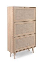 Schuhkipper >Kuta< in Sonoma-Eiche - 70x125x24cm (BxHxT)