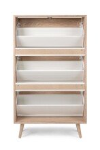 Schuhkipper >Kuta< in Sonoma-Eiche - 70x125x24cm (BxHxT)