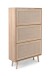 Schuhkipper >Kuta< in Sonoma-Eiche - 70x125x24cm (BxHxT)