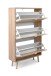 Schuhkipper >Kuta< in Sonoma-Eiche - 70x125x24cm (BxHxT)