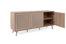 Sideboard >Kuta< in Sonoma-Eiche - 150x71x40cm (BxHxT)