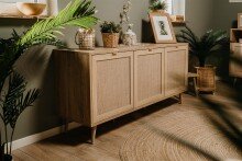 Sideboard >Kuta< in Sonoma-Eiche - 150x71x40cm (BxHxT)