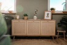Sideboard >Kuta< in Sonoma-Eiche - 150x71x40cm (BxHxT)
