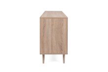 Sideboard >Kuta< in Sonoma-Eiche - 150x71x40cm (BxHxT)
