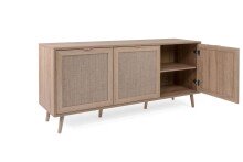 Sideboard >Kuta< in Sonoma-Eiche - 150x71x40cm (BxHxT)