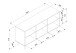 Sideboard >Kuta< in Sonoma-Eiche - 150x71x40cm (BxHxT)